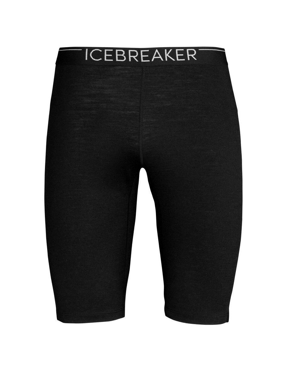 Black Men's Icebreaker Merino 200 Oasis Thermal Shorts | USA 1111VRWD